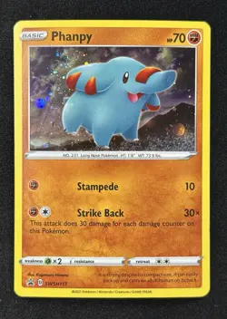 Phanpy SWSH117 HD Galaxy Swirl 2022 Pokemon Black Star Promo Holo Foil NM/LP - Image 2