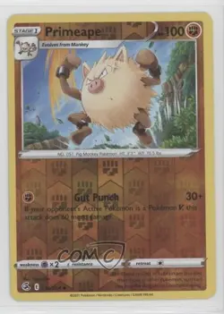 Primeape Reverse Foil Pokemon Sword & Shield Fusion Strike #134 - Image 1