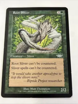 MTG - 1x Root Sliver - Legions - NM - Vintage - Green - Magic The Gathering 2003 - Image 1