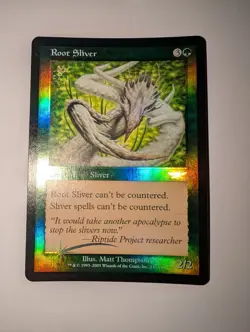 Root Sliver Foil Magic Legions MTG NM Condition - Image 1