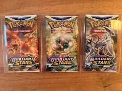 Pokemon Sword And Shield Brilliant Stars Booster Packs, New Sealed - Image 1
