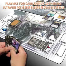 Yugioh Playmat With Card Zones Yugioh Mouse pad Playmat of Yugioh TCG - Image 2