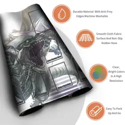 Yugioh Playmat With Card Zones Yugioh Mouse pad Playmat of Yugioh TCG - Image 3
