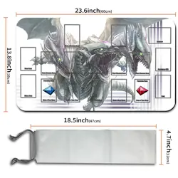 Yugioh Playmat With Card Zones Yugioh Mouse pad Playmat of Yugioh TCG - Image 4