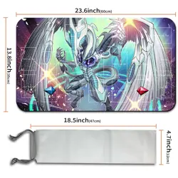 Yugioh Playmat With Card Zones Yugioh Mouse pad Playmat of Yugioh TCG | 2427909 - Image 2