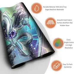 Yugioh Playmat With Card Zones Yugioh Mouse pad Playmat of Yugioh TCG | 2427909 - Image 3