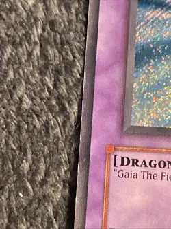 Gaia The Dragon Champion Legend Of Blue Eyes White Dragon LOB-125 Secret Rare - Image 2