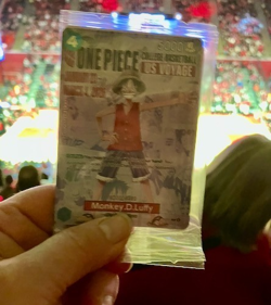 One Piece Monkey D Luffy US Voyage College Basketball Card Rutgers - Image 3
