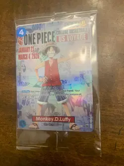 One Piece Monkey D Luffy US Voyage College Basketball Card Rutgers - Image 4