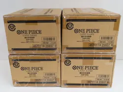 (4) Lot 2024 One Piece Japanese Emperors in the New World OP-09 Booster Box Case - Image 1