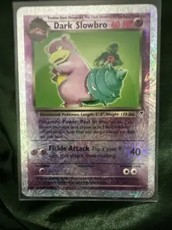 Pokemon TCG Dark Slowbro Reverse Holo Rare Card 8/110 Legendary Collection 2002 - Image 1