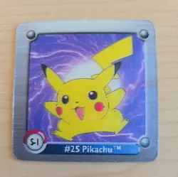 1999 Pokemon Action Flipz Series One #25 Pikachu 3-D Chase #S-1 - Image 1