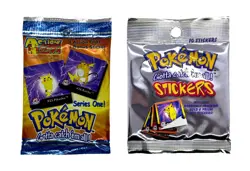 1999 Pokemon Lot - (1) Action Flipz Series One Pack (1) Artbox Sticker Pack - Image 1