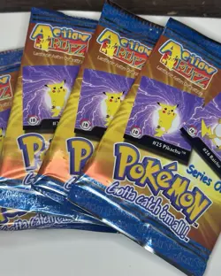 1999 Pokemon Artbox Action Flipz Series One Factory Sealed (1) Booster Pack - Image 1