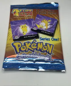 1999 Pokemon Artbox Action Flipz Series One Factory Sealed (1) Booster Pack - Image 2