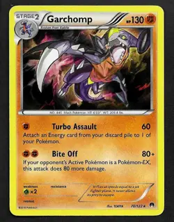 Pokemon TCG - XY BREAKpoint - Garchomp Holo - 70/122 NM - Image 1