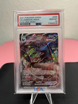 Umbreon VMAX 095/203 Pokemon SWSH07: Evolving Skies Holo - PSA 10 GEM MINT! - Image 2