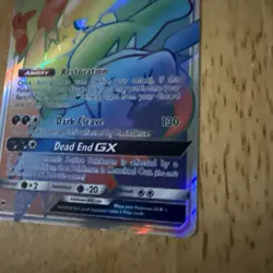 Pokemon Darkrai GX Rainbow Secret Rare Holo Card 158/147 SM Burning Shadows 2017 - Image 3