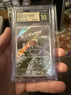 CGC 10 Pristine Swinub 106/100 AR Art Rare Battle Partners sv9 Pokemon Card - Image 1