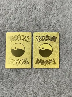 Set of 2 Jolteon VMax Gold Accent+Jolteon VMax HP300 Gold Foil Fan Art Cards - Image 4