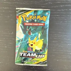 Pokemon Sun & Moon Team Up Booster Pack 10 Cards English Pikachu Zekrom - Image 1
