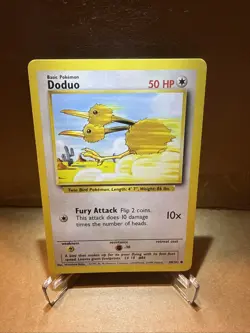 Doduo 048/102 Base Set Pokemon Card Vintage WOTC | LP+ - Image 1