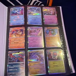 Pokemon Prismatic Evolutions TCG Binder Lot Of 2 w/ A Few Small Cards - Image 2