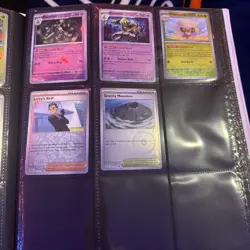 Pokemon Prismatic Evolutions TCG Binder Lot Of 2 w/ A Few Small Cards - Image 4