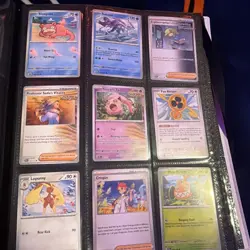 Pokemon Prismatic Evolutions TCG Binder Lot Of 2 w/ A Few Small Cards - Image 5