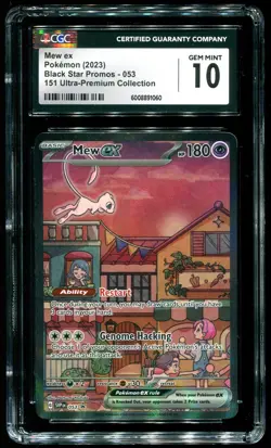 CGC 10 Mew ex 151 Ultra Premium Collection Promo 2023 Pokemon Card #053 - Image 1