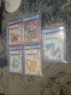Bulk POKEMON Bundle 38 Grased Cards And 7 Magazines Read Description - Image 2