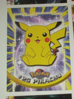 12 Topps 1999 Pokemon trading cards. 1 chrome, # 25 Pikachu, 1 die cut - Image 4