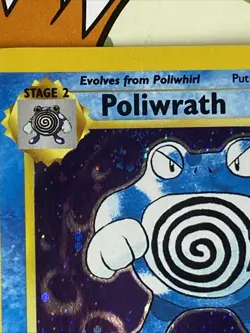Poliwrath - 15/130 - Holo Rare Base Set 2 - Pokemon Card - MP Swirl - Image 5