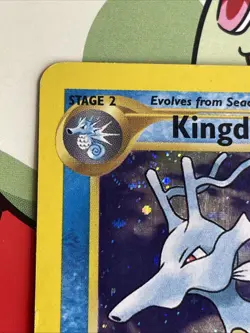 Kingdra 8/111 Unlimited - Holo Rare Pokemon Card - Neo Genesis - LP- SWIRL - Image 4