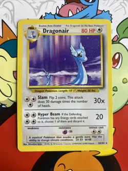 Dragonair 18/102 Rare Base Set Unlimited Pokemon Card LP - Image 1