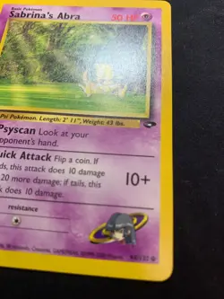 SABRINA'S ABRA - 94/132 - GYM CHALLENGE - POKEMON CARD - LP - Image 3