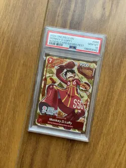 2024 ONE PIECE PROMOS BANDAI CARD GAMES FEST P-080 Monkey.D.Luffy PSA 10 - Image 2