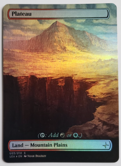 Plateau FOIL Original Dual Land Proxy Card Custom Fantasy Art Design - Image 1
