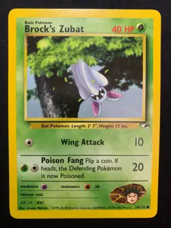 BROCK'S ZUBAT - 074/132 - GYM HEROES - POKEMON CARD - LP - Image 1