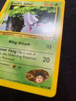 BROCK'S ZUBAT - 074/132 - GYM HEROES - POKEMON CARD - LP - Image 3