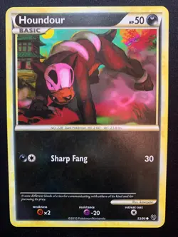 HOUNDOUR - 53/90 - UNDAUNTED - POKEMON CARD - LP - Image 1