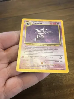 Pokemon TCG Haunter Fossil Unlimited Rare Holo Card 6/62 Vintage Foil Old School - Image 5