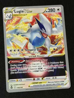 Pokemon TCG 2023 World Championship Lugia V Star 139/195 Pokemon Card Ultra Rare - Image 1
