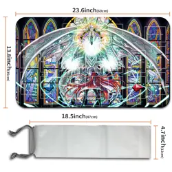 Yugioh Playmat With Card Zones Yugioh Mouse pad Playmat of Yugioh TCG | 201808 - Image 2