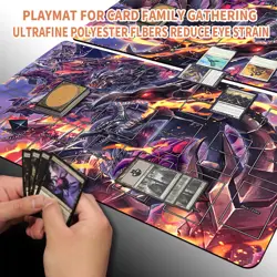 Yugioh Playmat With Card Zones Yugioh Mouse pad Playmat of Yugioh TCG - Image 2