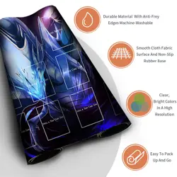 Yugioh Playmat With Card Zones Yugioh Mouse pad Playmat of Yugioh TCG | d7m7xyg - Image 3