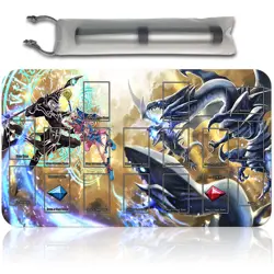 Yugioh Playmat With Card Zones Yugioh Mouse pad Playmat of Yugioh TCG - Image 1
