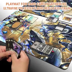 Yugioh Playmat With Card Zones Yugioh Mouse pad Playmat of Yugioh TCG - Image 2