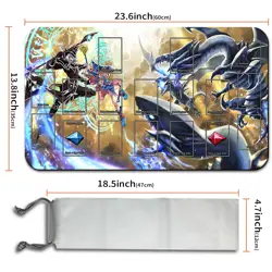 Yugioh Playmat With Card Zones Yugioh Mouse pad Playmat of Yugioh TCG - Image 5