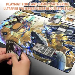 Yugioh Playmat With Card Zones Yugioh Mouse pad Playmat of Yugioh TCG 5761066961685 - Image 2